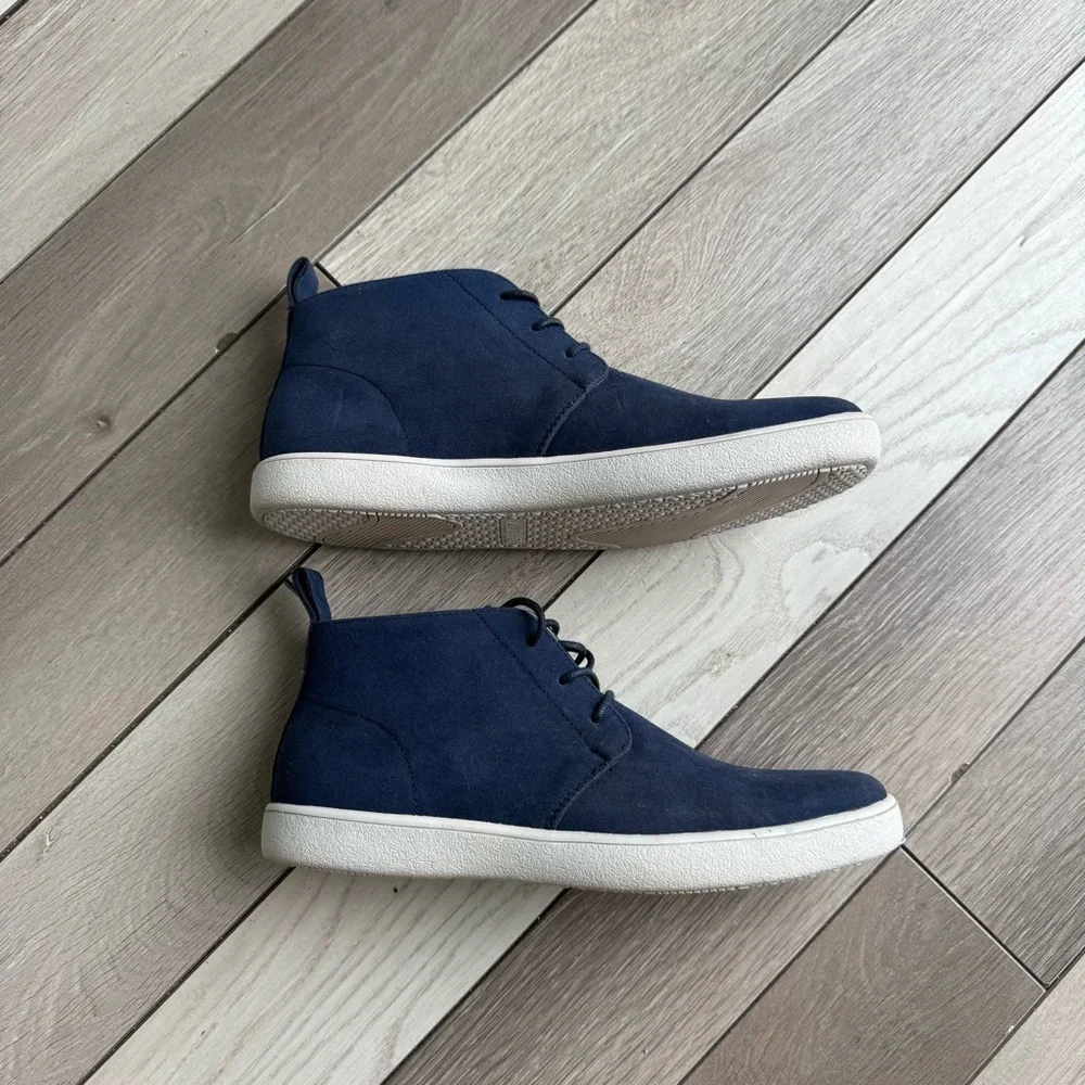 Alfani Navy Suede Men’s Chukka Boots | Size: 7.5 | New Never Used